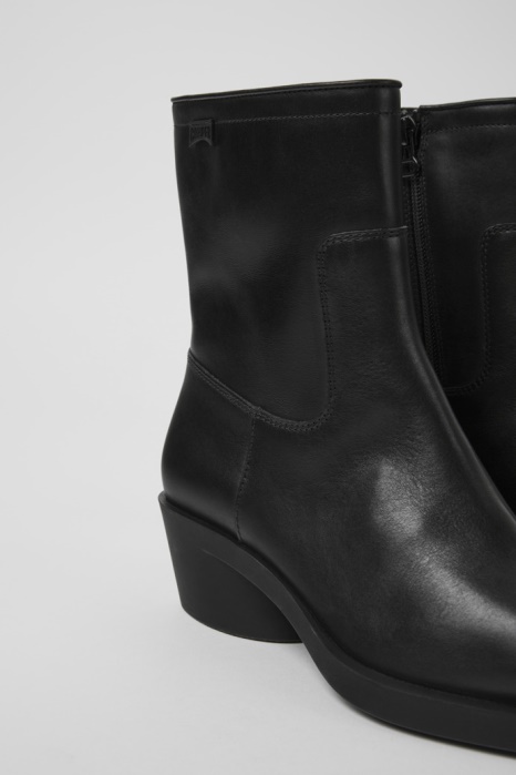 Bonnie Bottes En Cuir Noir Pour Femmes Camper Be Nouveautés