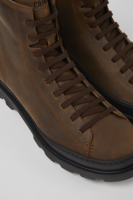 Botte à Lacets Marron Brutus Pour Femmes Camper Be Nouveautés