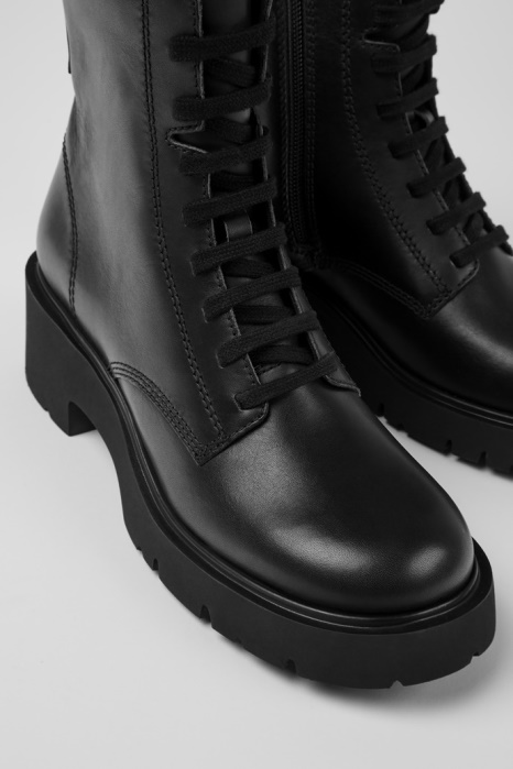 Bottes à Lacets Milah Noires Pour Femmes Camper Be Nouveautés