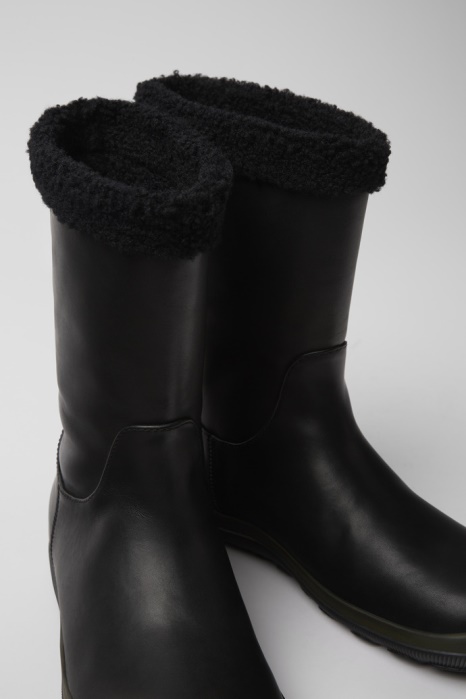 Bottes Camper Be Peu Pista Gore-tex En Cuir Noir Pour Femmes Exclusives