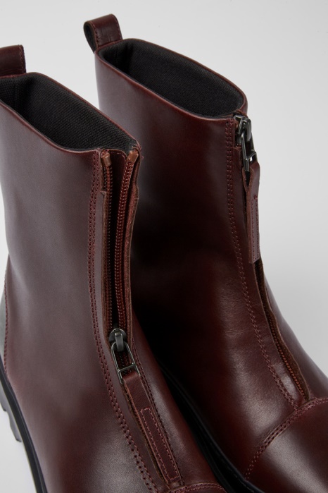 Camper Be Brutus Bottes Zippées Bordeaux Nouveautés