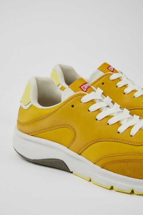 Baskets En Textile Et Cuir Jaune Drift Pour Femme Exclusive Camper Be