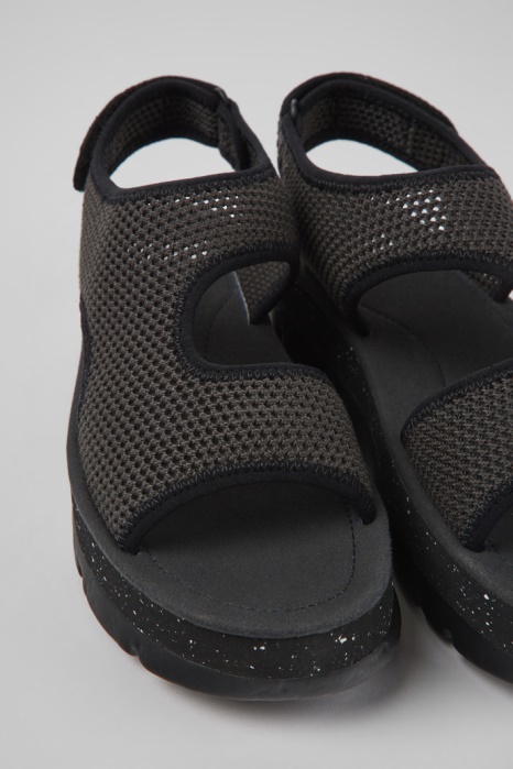 Camper Be Design Oruga Up Sandales Textile Femme Gris