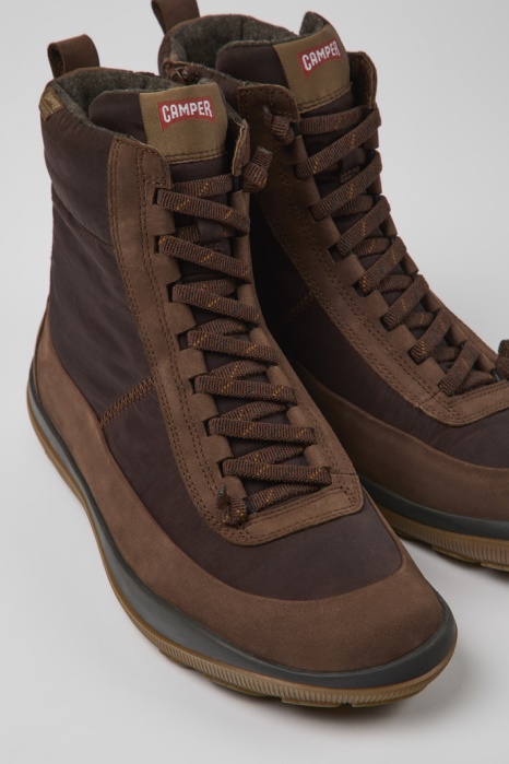 Bottes Camper Be Design Peu Pista Marron Pour Homme