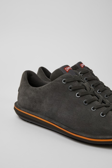 Beetle Chaussures En Nubuck Gris Foncé Pour Hommes Exclusive Camper Be