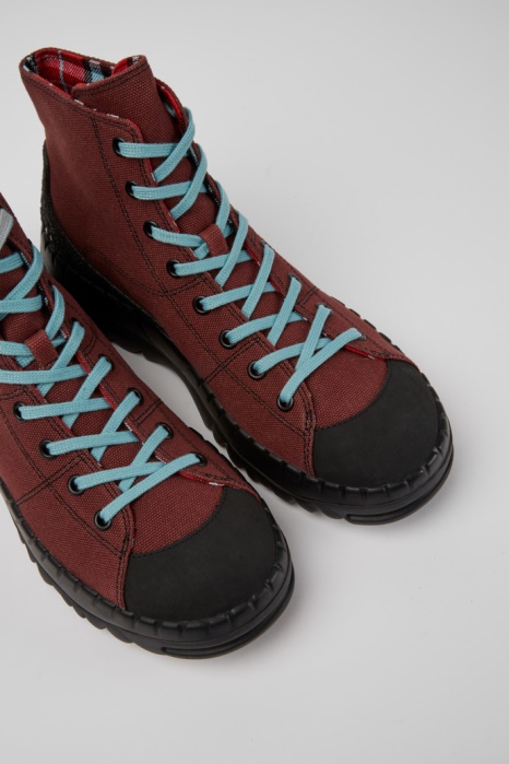 Bottes Camper Be Teix Caoutchouc Bordeaux Et Coton Bci Nouveautés