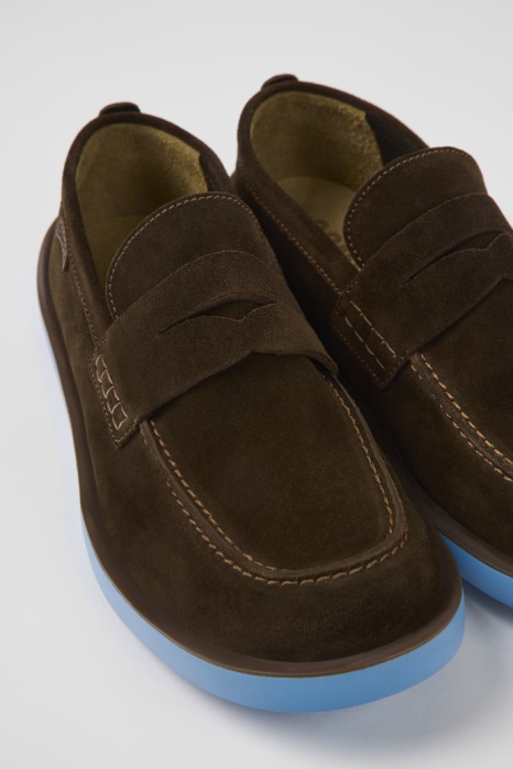 Chaussures En Nubuck Marron Wagon Pour Hommes Camper Be Nouveautés