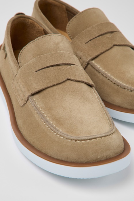 Chaussures Exclusives Camper Be Wagon En Nubuck Beige Pour Hommes