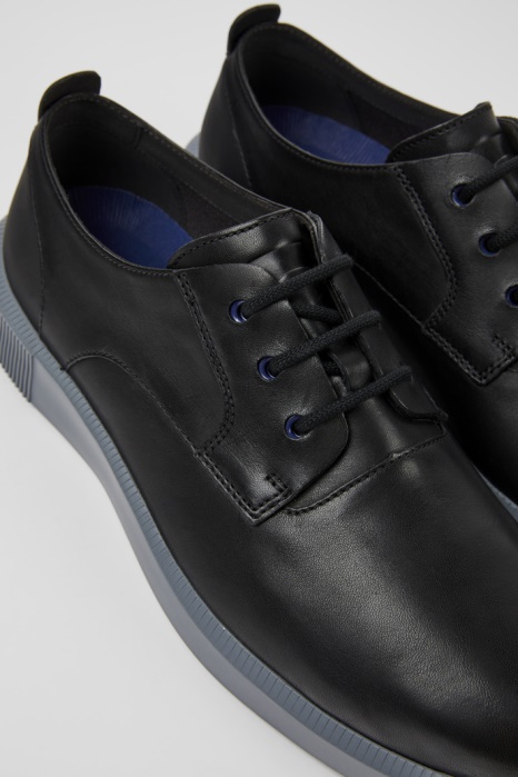 Bill Chaussures Noires Pour Hommes Avec Lacets Camper Be Nouveautés