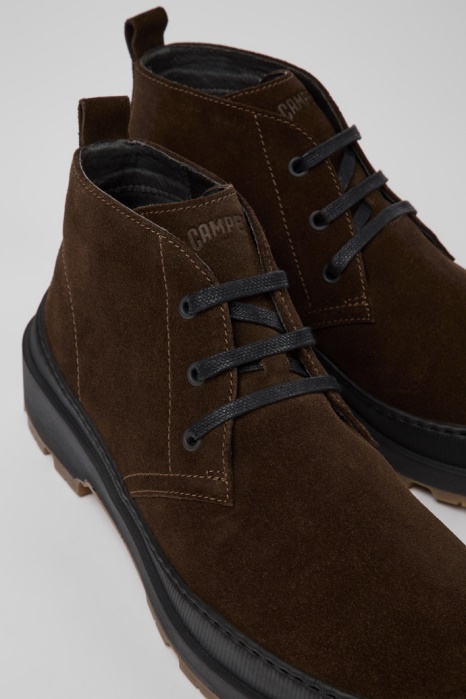 Design Brutus Trek Michelin Bottines En Nubuck Marron Pour Hommes Camper Be