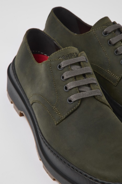 Exclusif Camper Be Brutus Trek Michelin Chaussures En Nubuck Vert Foncé Pour Hommes