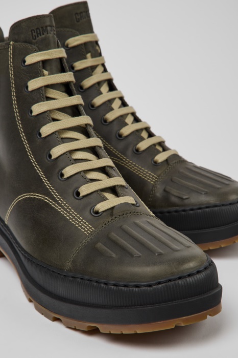 Design Brutus Trek Michelin Bottines En Nubuck Vert Foncé Pour Hommes Camper Be