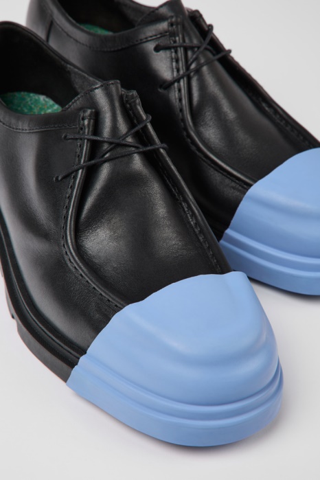 Camper Be Design Junction Chaussures En Cuir Noir Pour Hommes