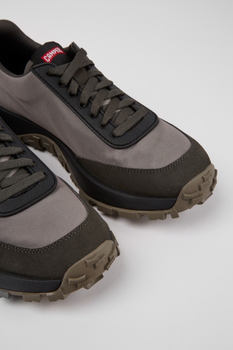 Baskets Design Drift Trail Vibram Grises Et Noires En Textile Et Nubuck Pour Homme Camper Be