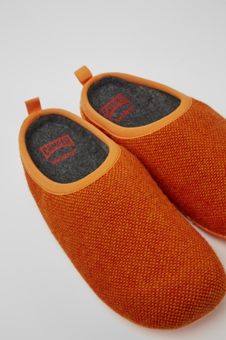 Chaussons Camper Be Design Wabi Orange En Laine Et Viscose Pour Homme