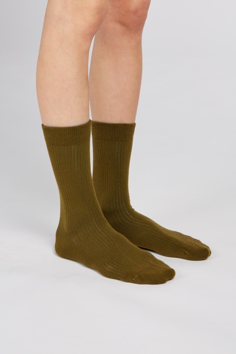 Chaussettes Calma Chaussettes Vert-marron Avec Pyratex Camper Be Nouveautés