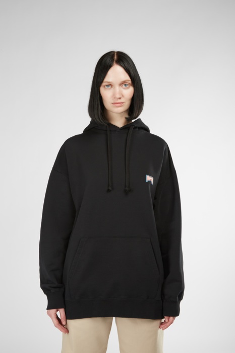 Sweat à Capuche Noir Et Orange Imprimé Sweat à Capuche Unisexe Camper Be Nouveautés