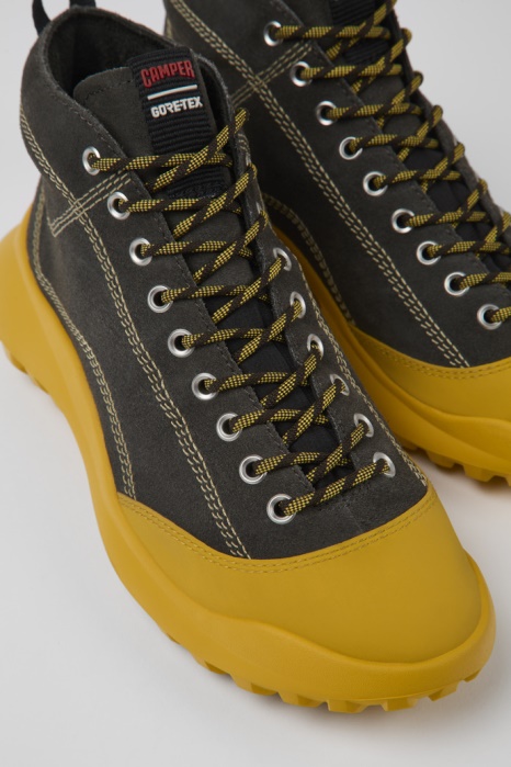Baskets Crclr Gore-tex Grises En Nubuck Et Textile Pour Femme Camper Be Nouveautés