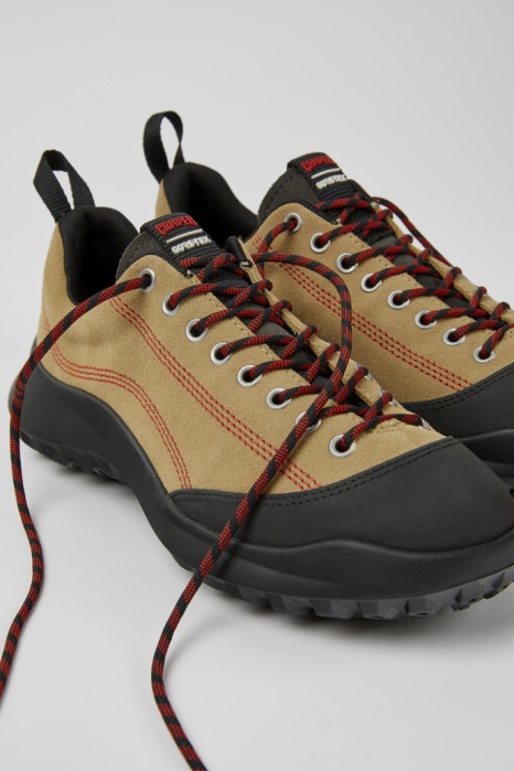 Baskets Camper Be Crclr Gore-tex Beige En Nubuck Et Textile Pour Femme Nouveautés