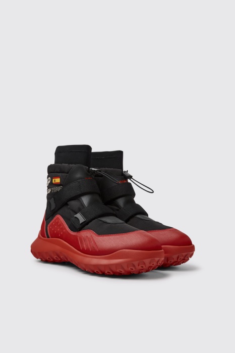 Bottes Camper Be X Sailgp Gore-tex Noir Et Rouge Pour Femme