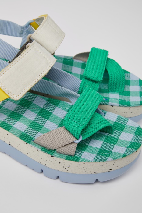 Sandales Oruga Up Bleu Vert Et Gris Pour Femme Exclusive Camper Be