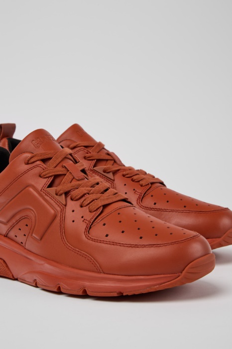 Camper Be Design Baskets En Cuir Rouge Drift Pour Hommes