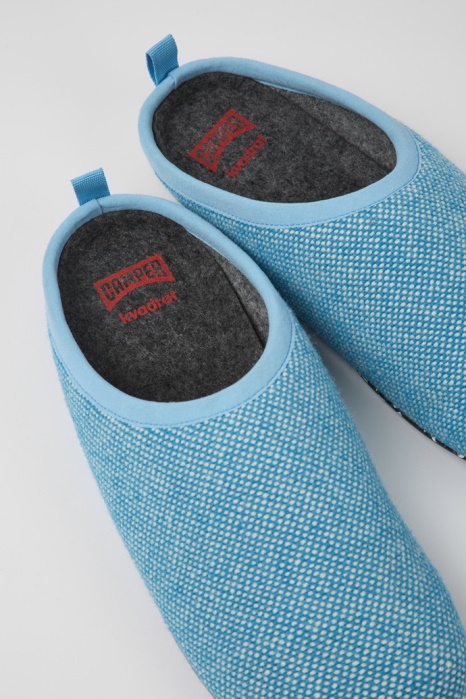 Chaussons Laine Et Viscose Bleu Wabi Pour Homme Camper Be Nouveautés