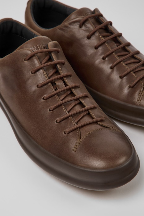 Camper Be Chasis Chaussure Décontractée Marron à Lacets Pour Hommes Nouveautés
