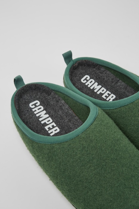 Chaussons En Laine Vert Wabi Pour Hommes Camper Be Nouveautés